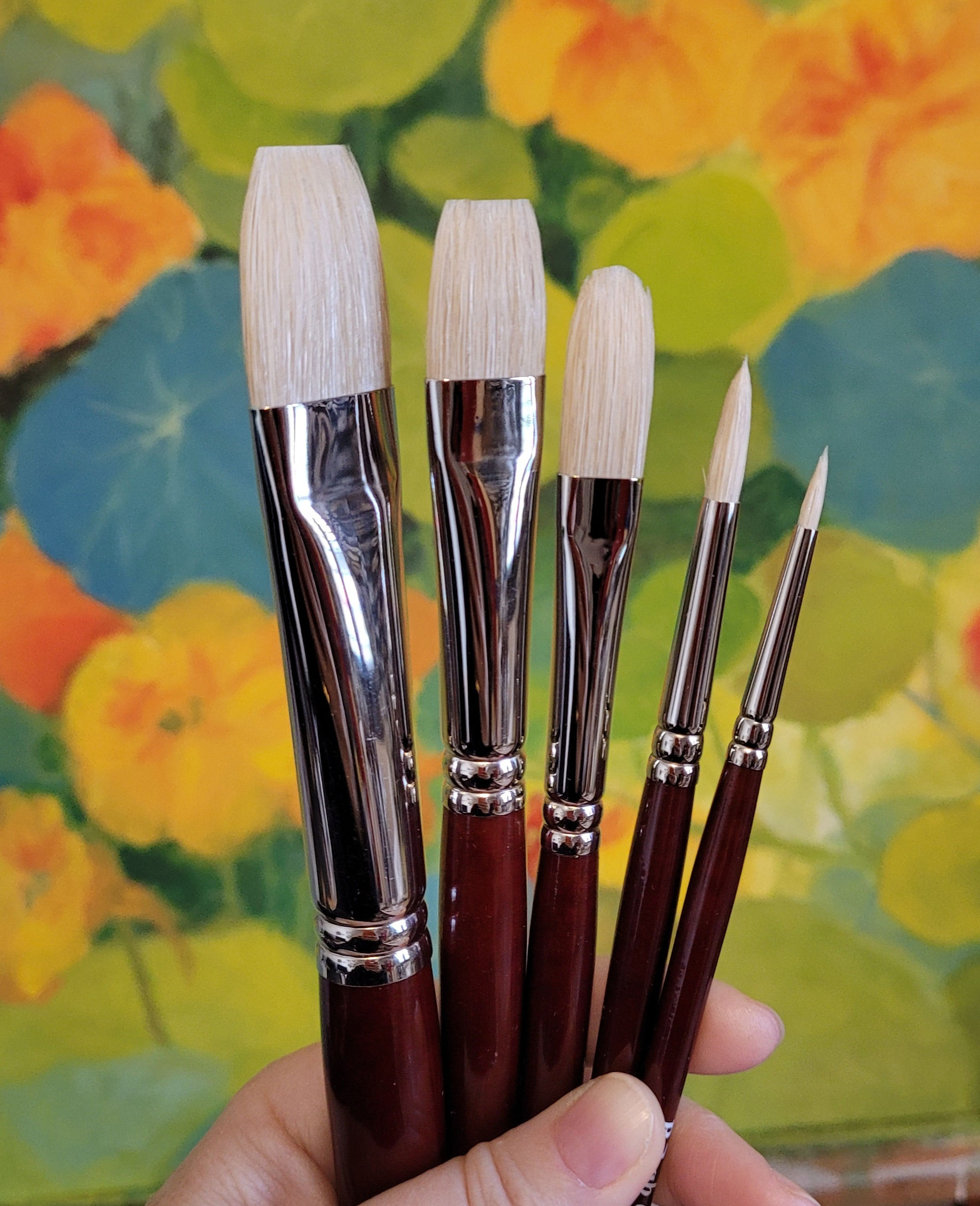 Short Handle Bristle Rekab Brush Travel 5 Piece Set