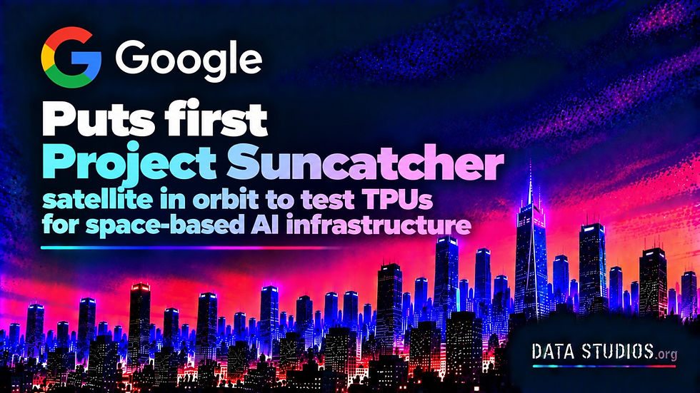 Google puts first Project Suncatcher satellite in orbit to test TPUs for space-based AI infrastructure