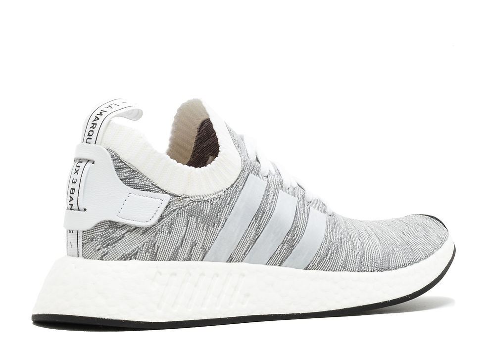 Thumbnail: Adidas NMD R2 Primeknit "White Black"