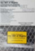 Bill of Rights card back and front,