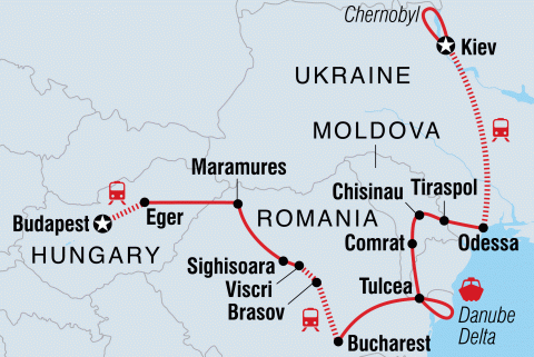 Hungary, Romania, Moldova, Transnistria, Ukraine