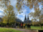 in cologne by the dom cathedral