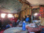 Enjoying tea with a nomadic family near Erfoud, Sahara, Morocco