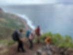 Hiking down to Madeira's south coast