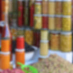 Olives for sale in the souq in Marrakesh, Morocco