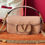 Thumbnail: Designer Loco Small Shoulder Bag With Jewel Logo Nude