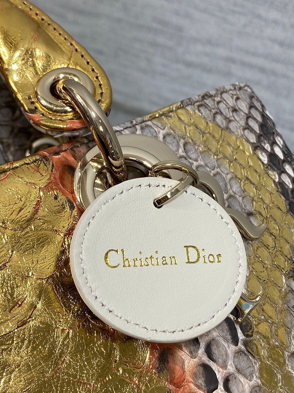 Thumbnail: Dior Classic Snakeskin Handbag – Unique & Rare Designer Bag 22 cm, Timeless