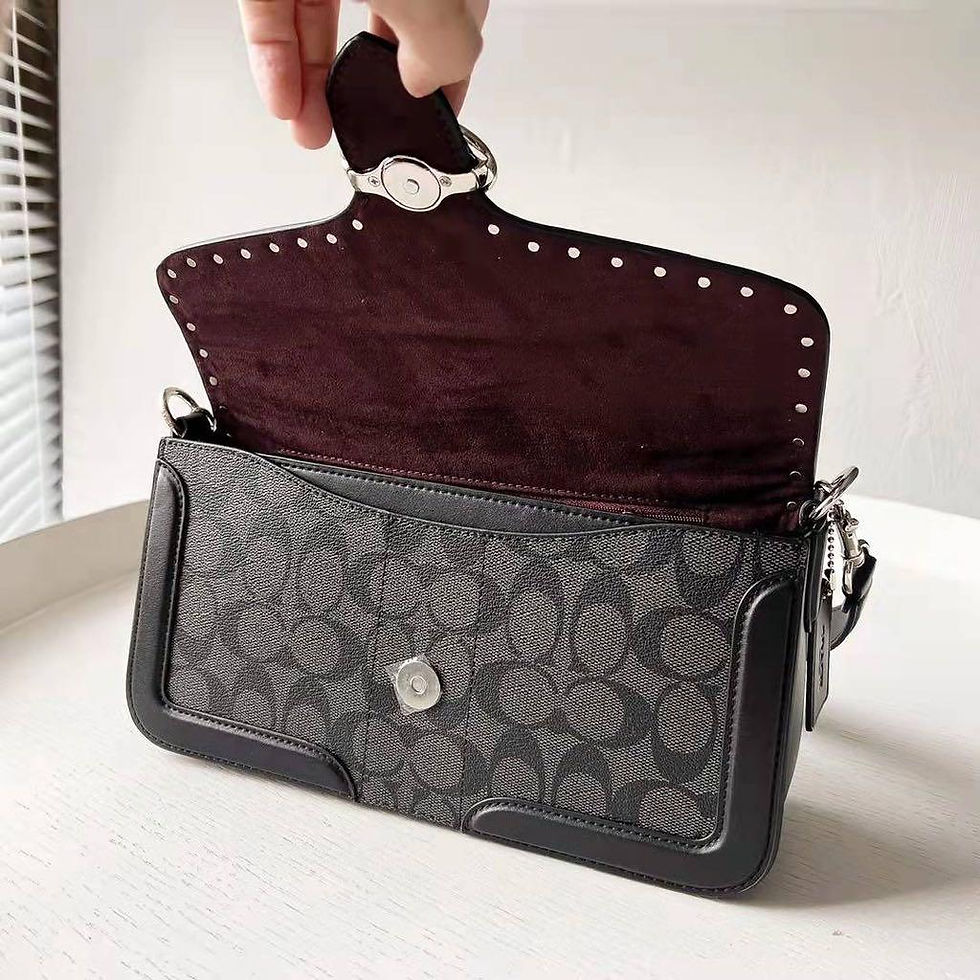 Thumbnail: PREMIUM GEORGIE BLACK SHOULDER BAG