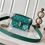 Thumbnail: Green Designer Bag – Lux Studio USA Elegant Green Crossbody Bag.
