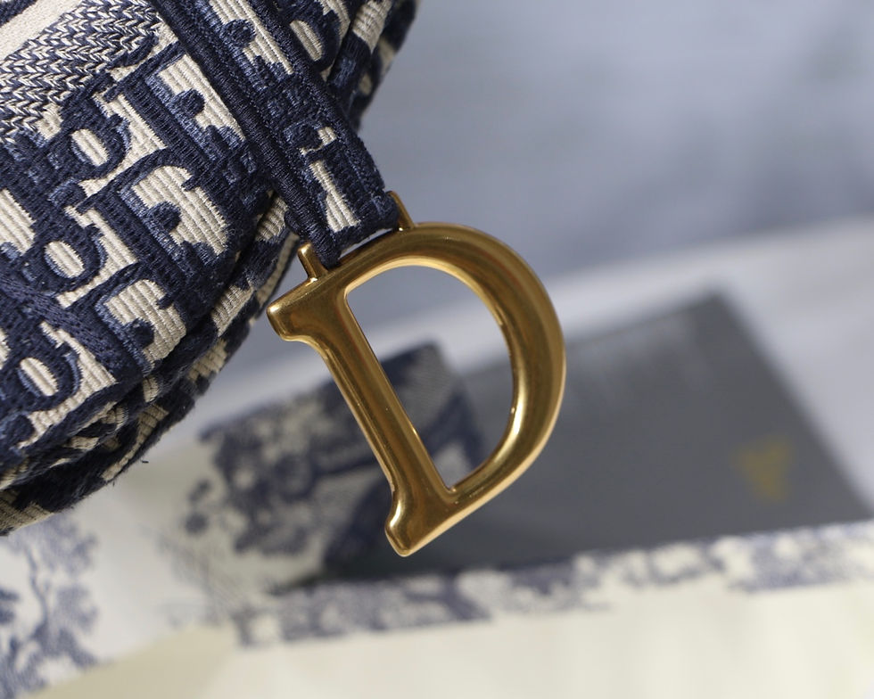 Thumbnail: Designer Obliques Saddle Bag size: 25.5 x 20 x 6.5 cm