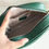 Thumbnail: Vintage Soho Small Leather Disco Green Bag 21x15x7cm