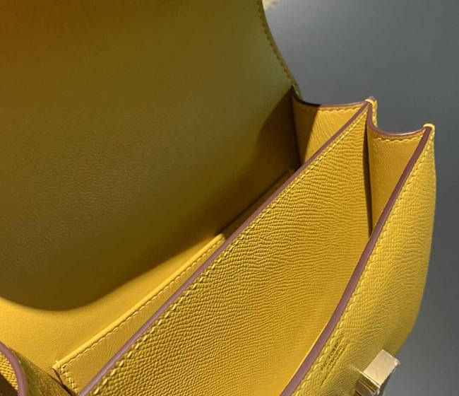 Thumbnail: Designer Mini Const Eps Leather Yellow Gold