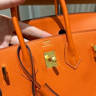 Thumbnail: Luxury B 25cm, 93/Orange Gold Handbag