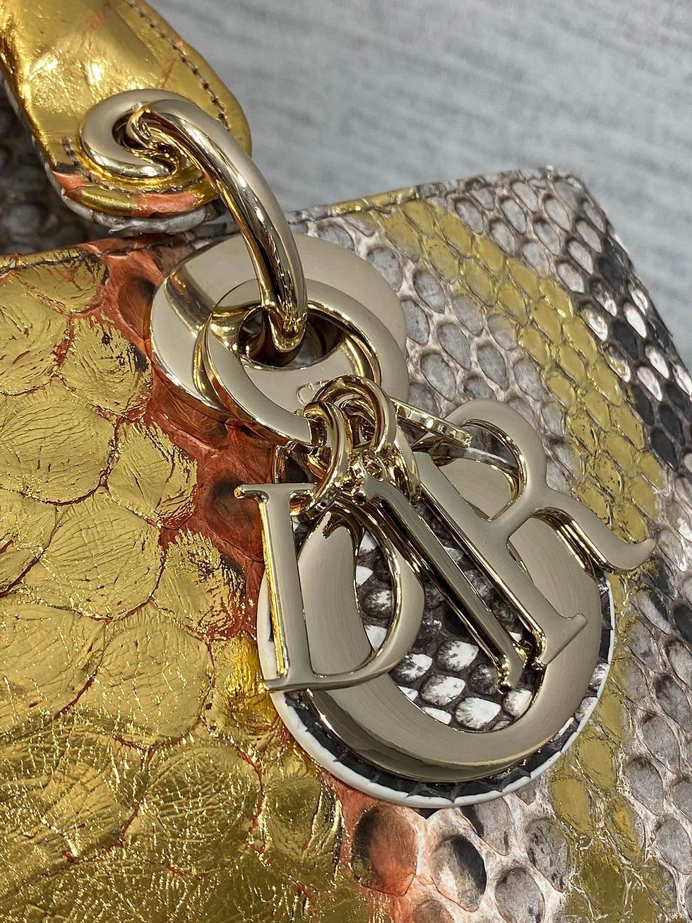 Thumbnail: Dior Classic Snakeskin Handbag – Unique & Rare Designer Bag 22 cm, Timeless