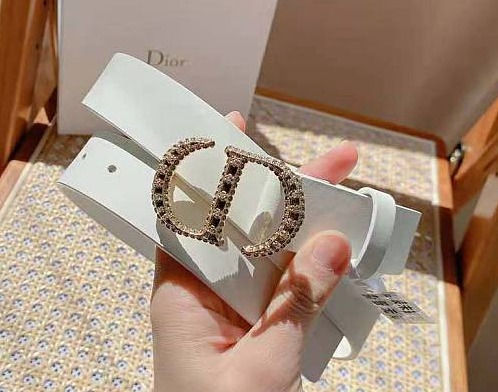 Thumbnail: Vintage Montaigne Crystals Belt White