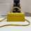 Thumbnail: Designer Le Chiquito Yellow Handbag 21X10X6