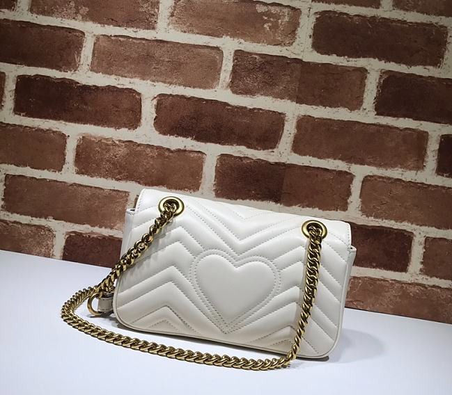Thumbnail: Top Quality Shoulder Marmont Mini White Bag