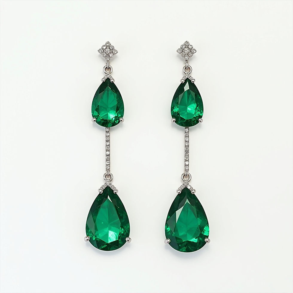 Emerald Drop Earrings