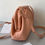 Thumbnail: Designer Cream Inverted Triangle Handbag 22x16x8cm