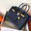 Thumbnail: Vintage B Gold Buckle Silver Sapphire Blue Bag