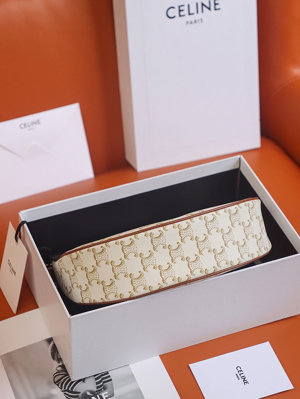 Thumbnail: Premium White Ava Retro Handbag 23*14*7cm