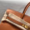 Thumbnail: Designer B 35 cm Buckle Gold Brown