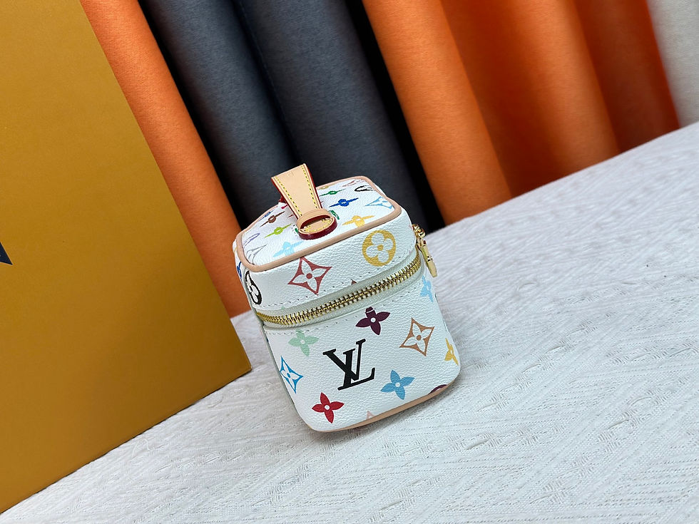 Thumbnail: Louis Vuitton Designer Nano Cosmetic Bag – Compact Makeup Pouch 14x10.2x8.5 cm,