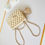 Thumbnail: Designer 24C Gold Shoulder Bag 12.5x19x5 cm