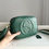 Thumbnail: Vintage Soho Small Leather Disco Green Bag 21x15x7cm