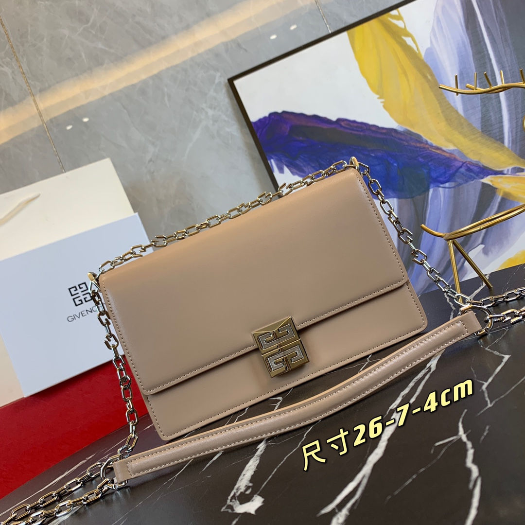 Luxury 4g Leather Biege Shoulder Bag 26X17X4cm