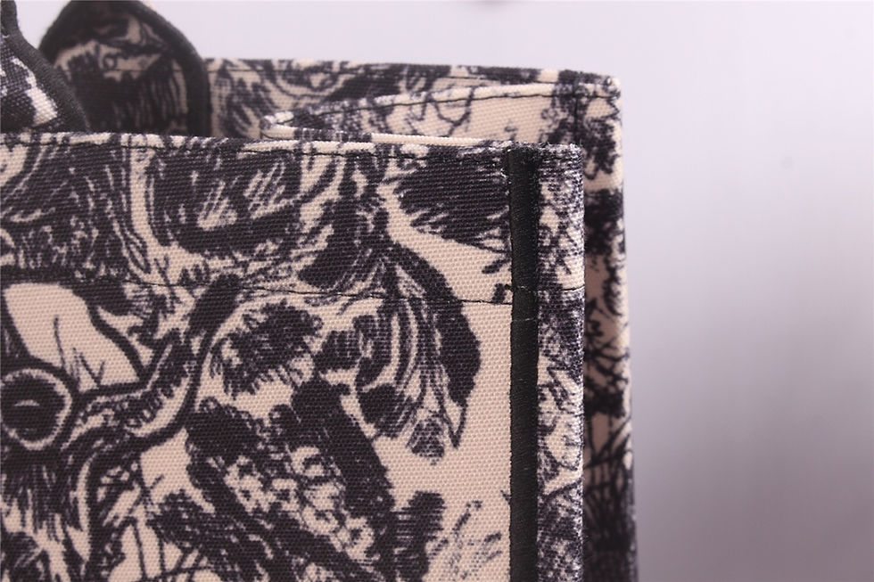 Thumbnail: Luxury Designer Large Embroidery Tote Bag 42x32x16