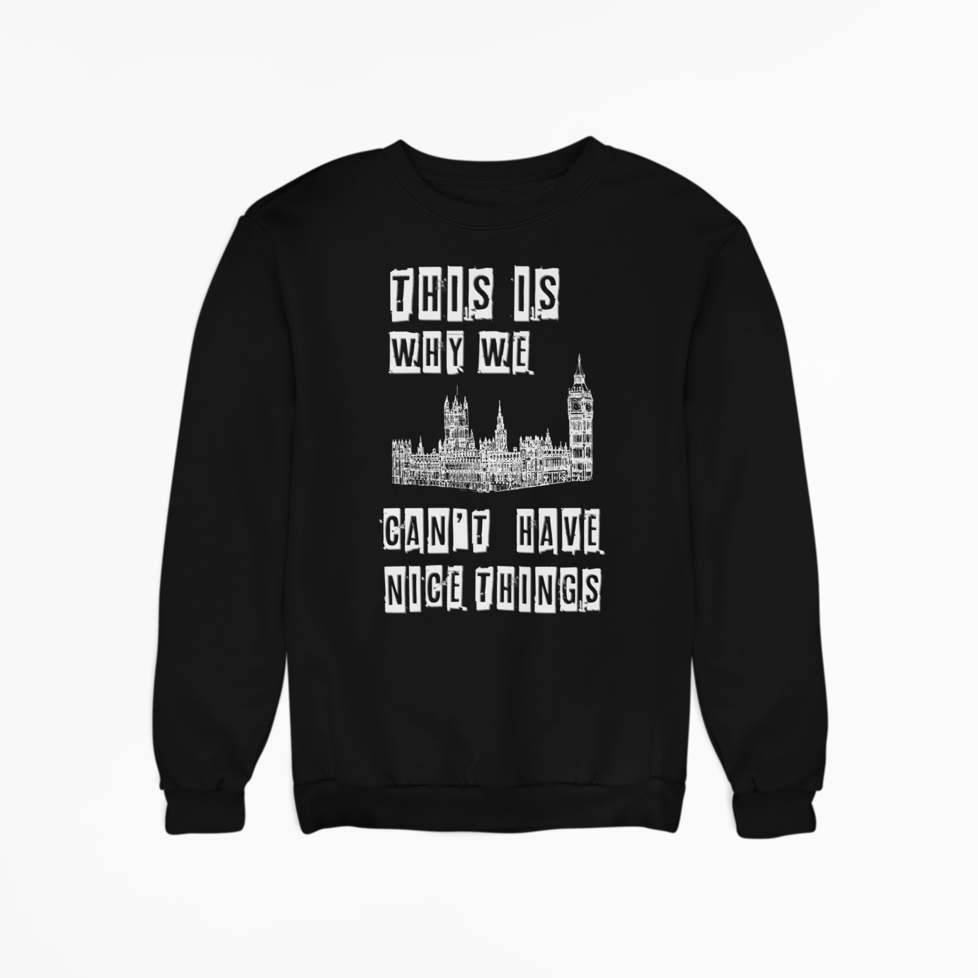 Anti-Parliament Sweatshirt Anti-Globalist Government UK Politics