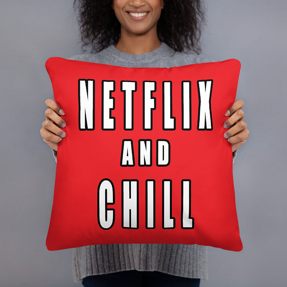 Thumbnail: Netflix and Chill Cushion Throw Pillow