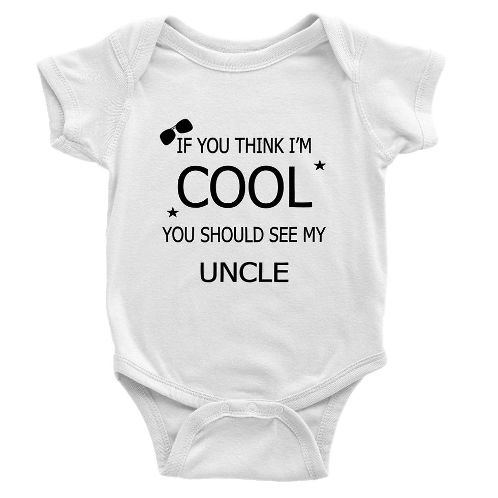 Thumbnail: If You Think I'm Cool You Should See My Uncle Baby Gift Short-Sleeve Onesie