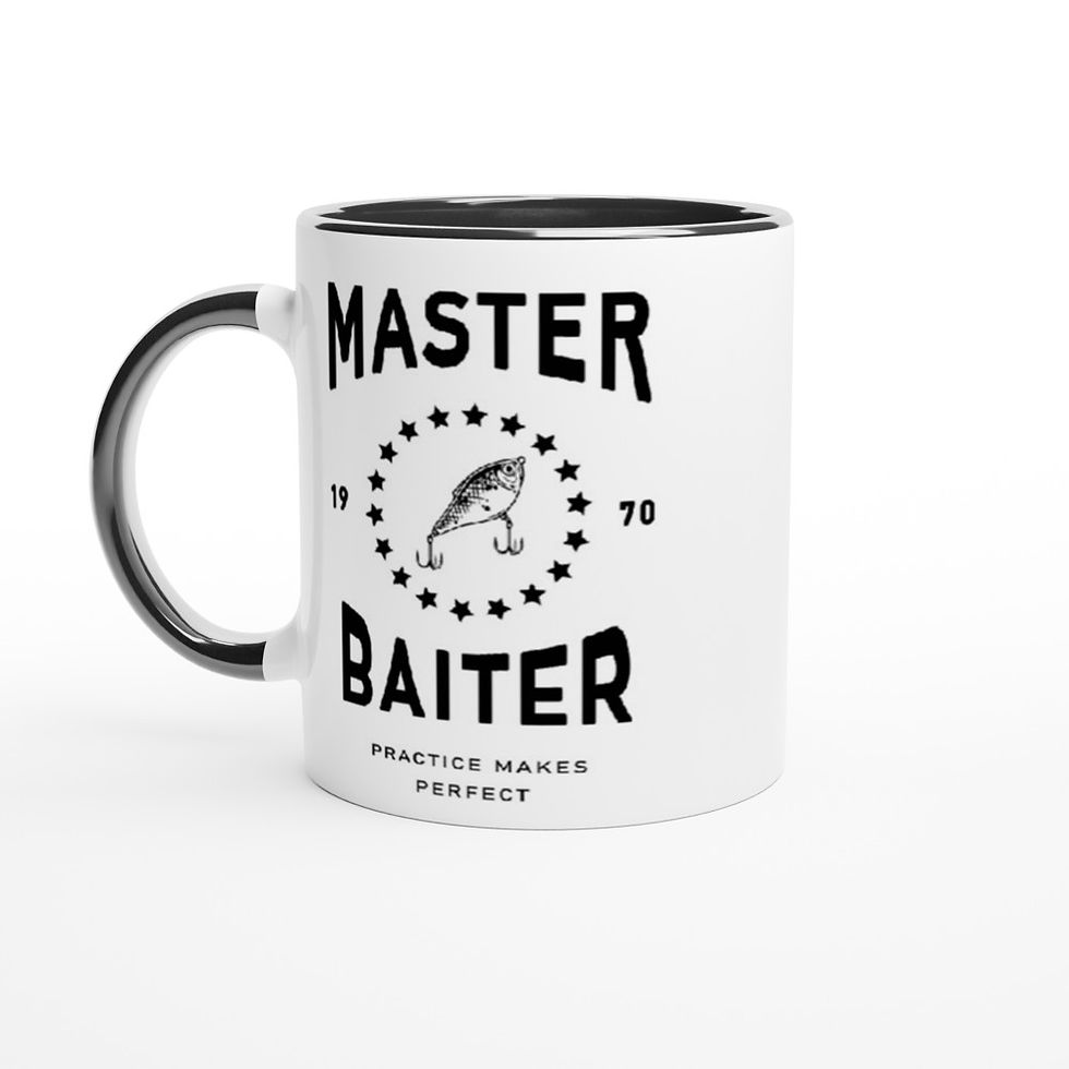 Master Baiter Funny Fisherman Angler 11oz Coffee Mug | Personalised