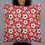 Thumbnail: Football Soccer Pattern Red Cushion Throw Pillow