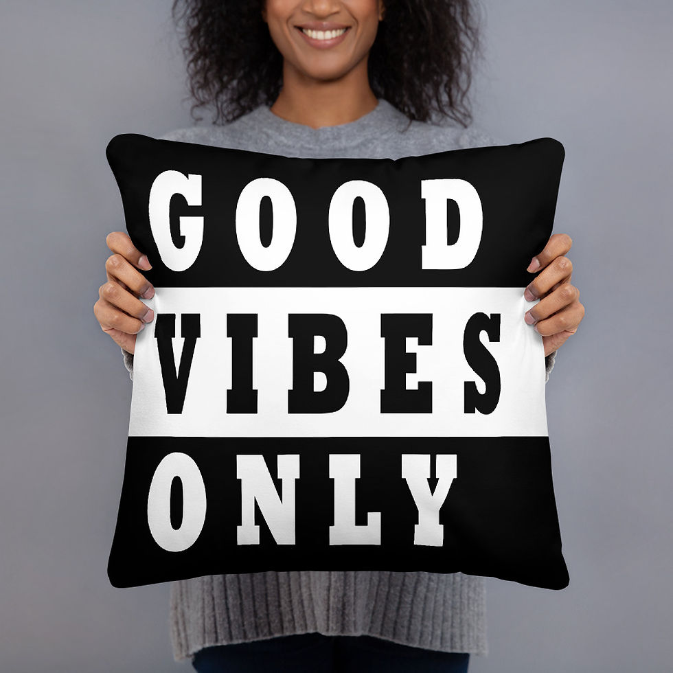 Thumbnail: Good Vibes Only Cushion Throw Pillow