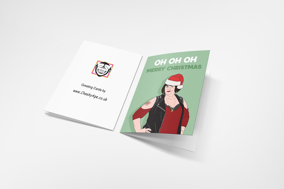 Thumbnail: Oh Oh Oh Merry Christmas Nessa Jenkins Gavin and Stacey Christmas Card