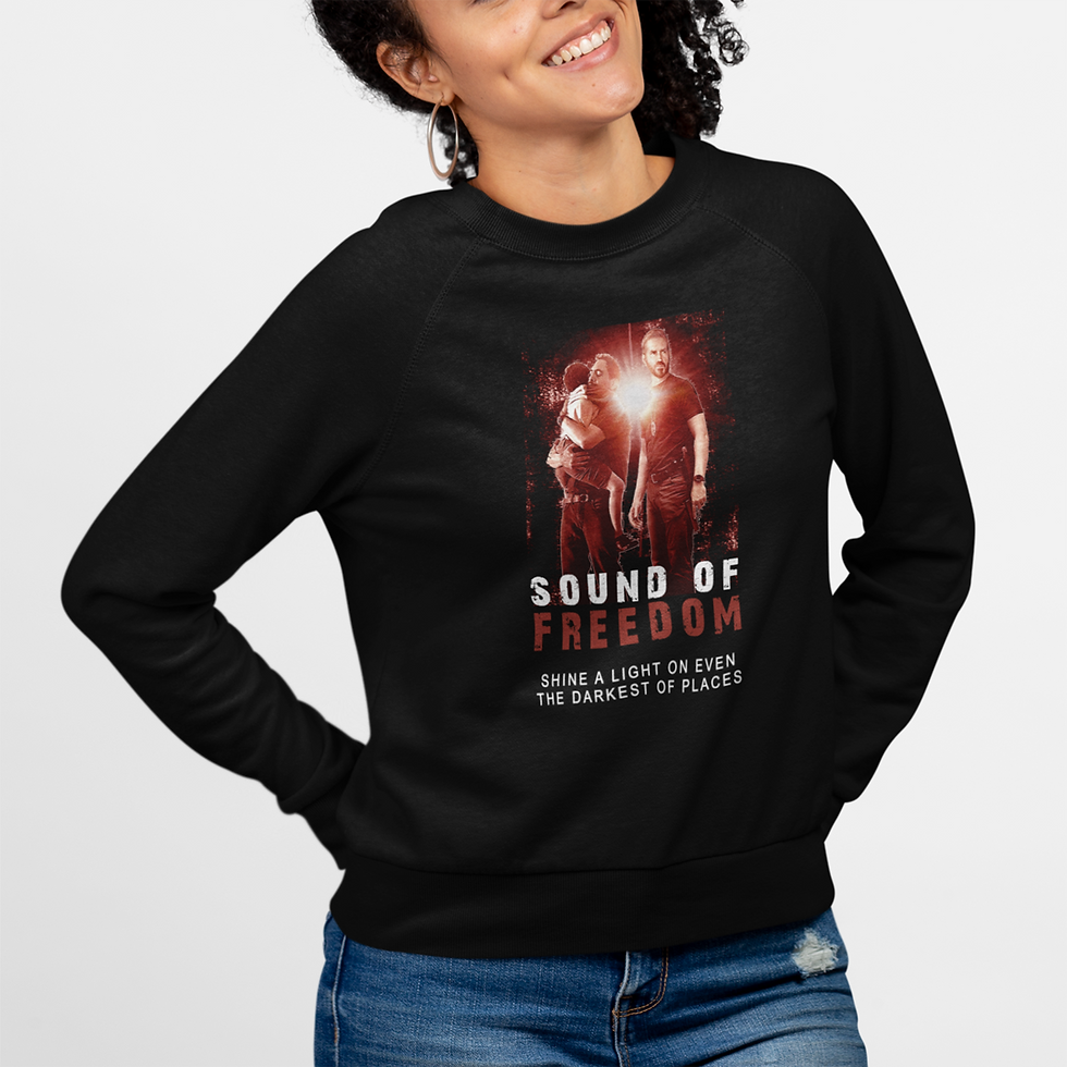 Thumbnail: Sound of Freedom Movie Cover Grunge Design Sweatshirt