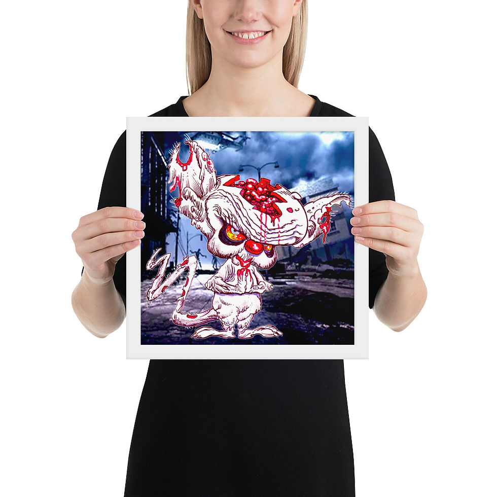 Thumbnail: ZOMBIE LAND Brain from Pinky & the Brain Novelty Framed Poster