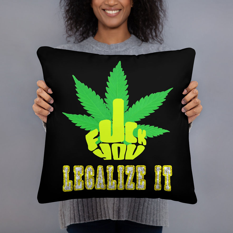 Thumbnail: Legalize It 420 Cushion Throw Pillow