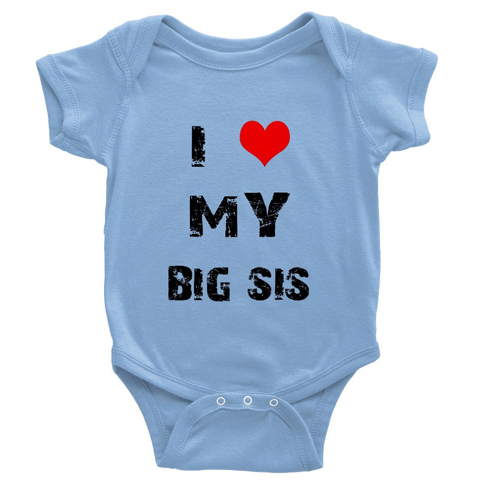 Thumbnail: 'I Love My Big Sis' NY Style Baby Gift Short-Sleeve Onesie