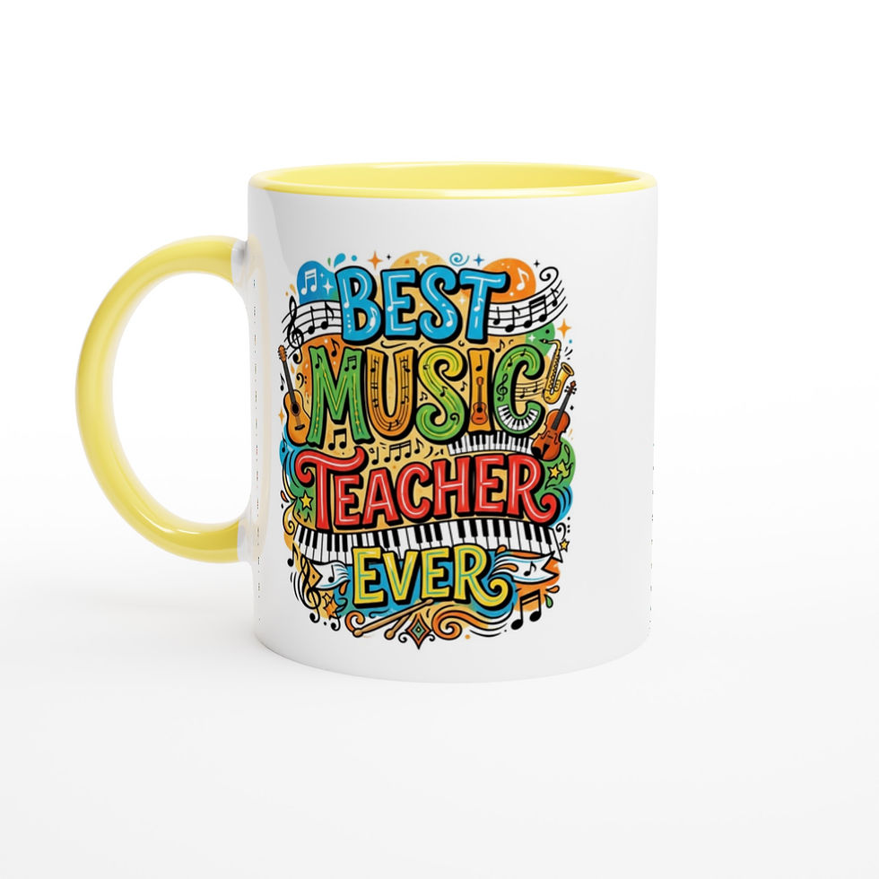 Thumbnail: Best Music Teacher Ever Mug - 11oz Band, Media, Choir Instructor Teacher Gift