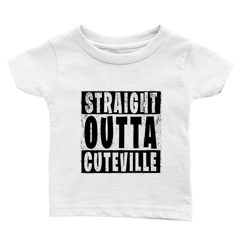 Thumbnail: Straight Outta Cuteville Short-Sleeve Baby T-Shirt