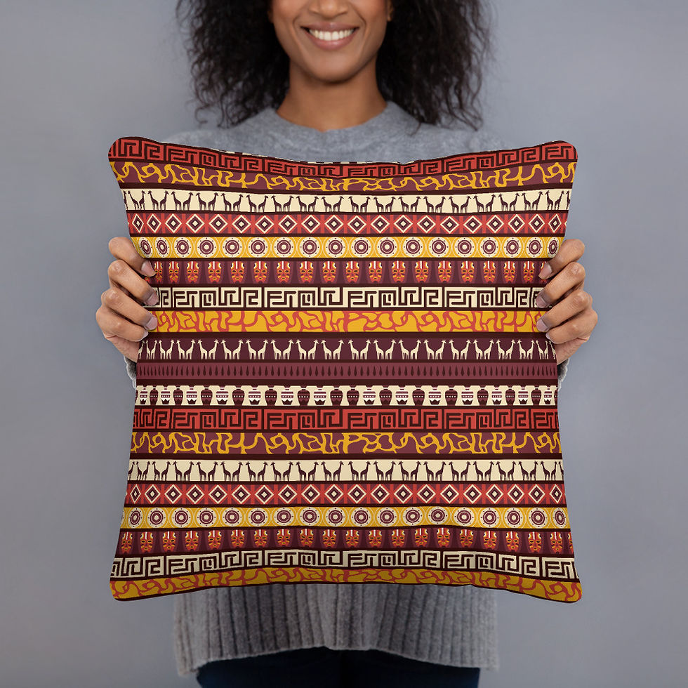 Thumbnail: African Tribal Print Cushion Throw Pillow