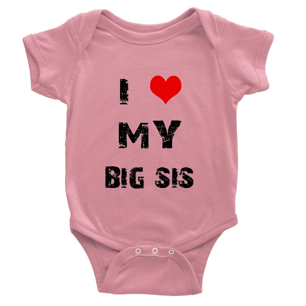 Thumbnail: 'I Love My Big Sis' NY Style Baby Gift Short-Sleeve Onesie