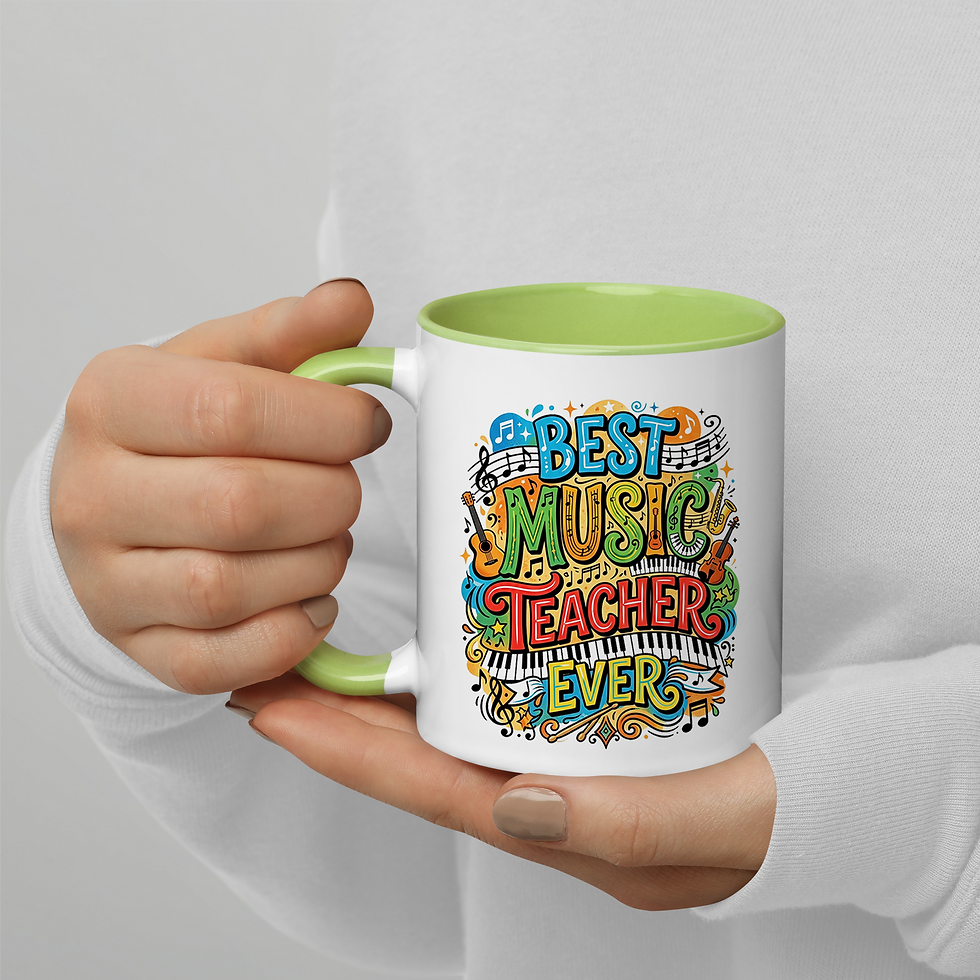 Thumbnail: Best Music Teacher Ever Mug - 11oz Band, Media, Choir Instructor Teacher Gift