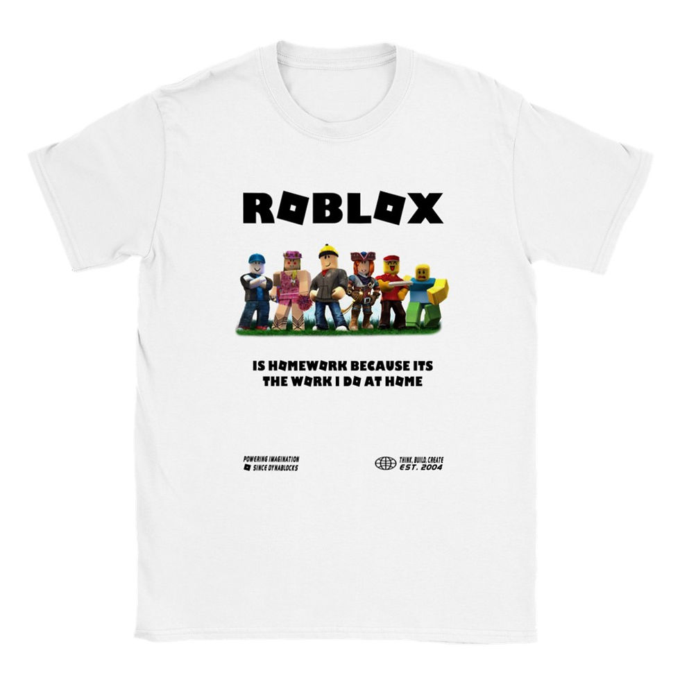 Thumbnail: Roblox is Homework Kids Gamer T-Shirt