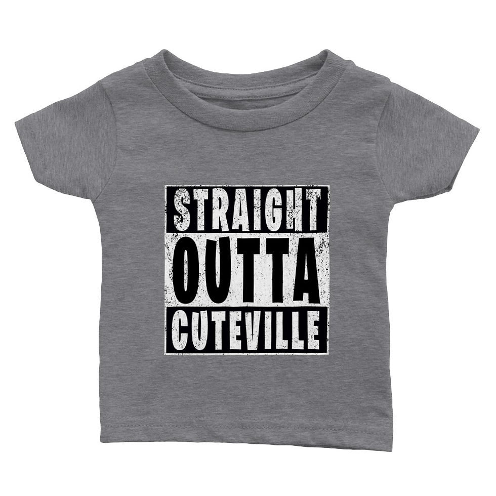 Thumbnail: Straight Outta Cuteville Short-Sleeve Baby T-Shirt