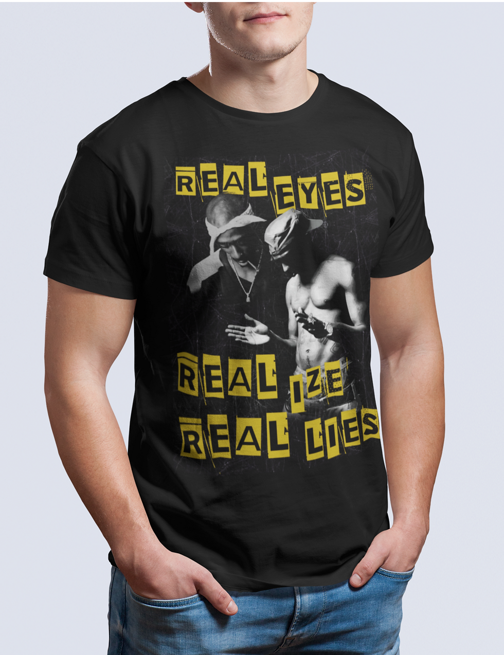Thumbnail: Tupac T-Shirt REAL EYES REALIZE REAL LIES